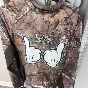 Realtree Camo Custom “DOPE” Graphic Shirt Bushmaster Realtree Xtra Size‎ M